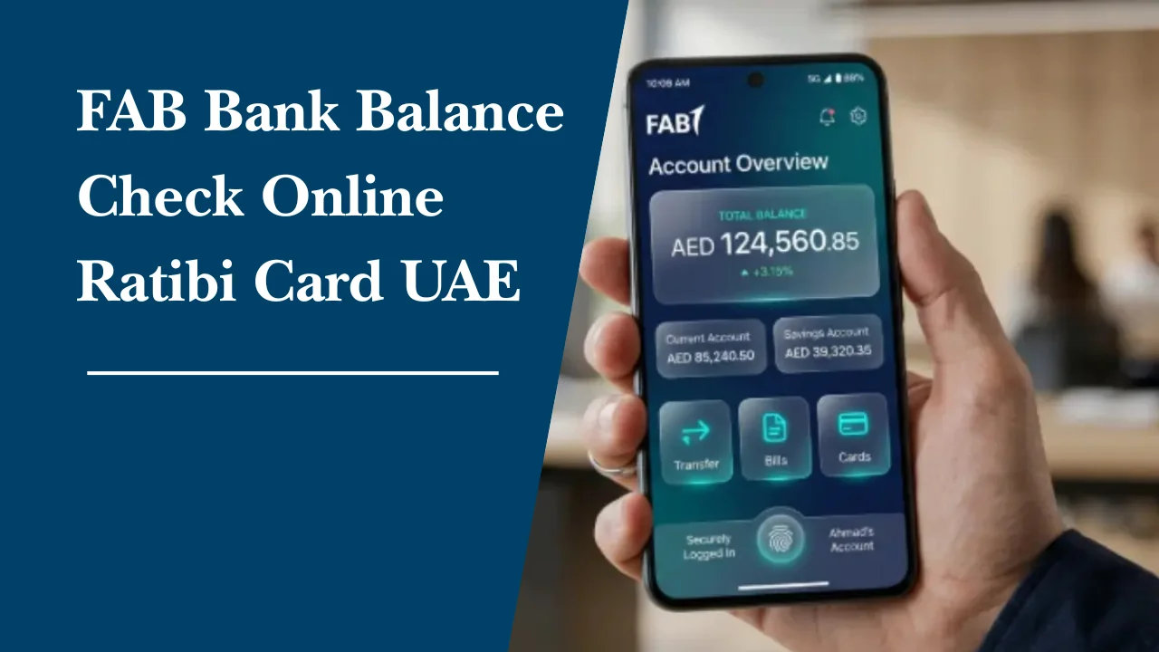 FAB Bank Balance Check Online Ratibi Card UAE